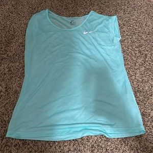 Blue sheer Nike t shirt. Size S.